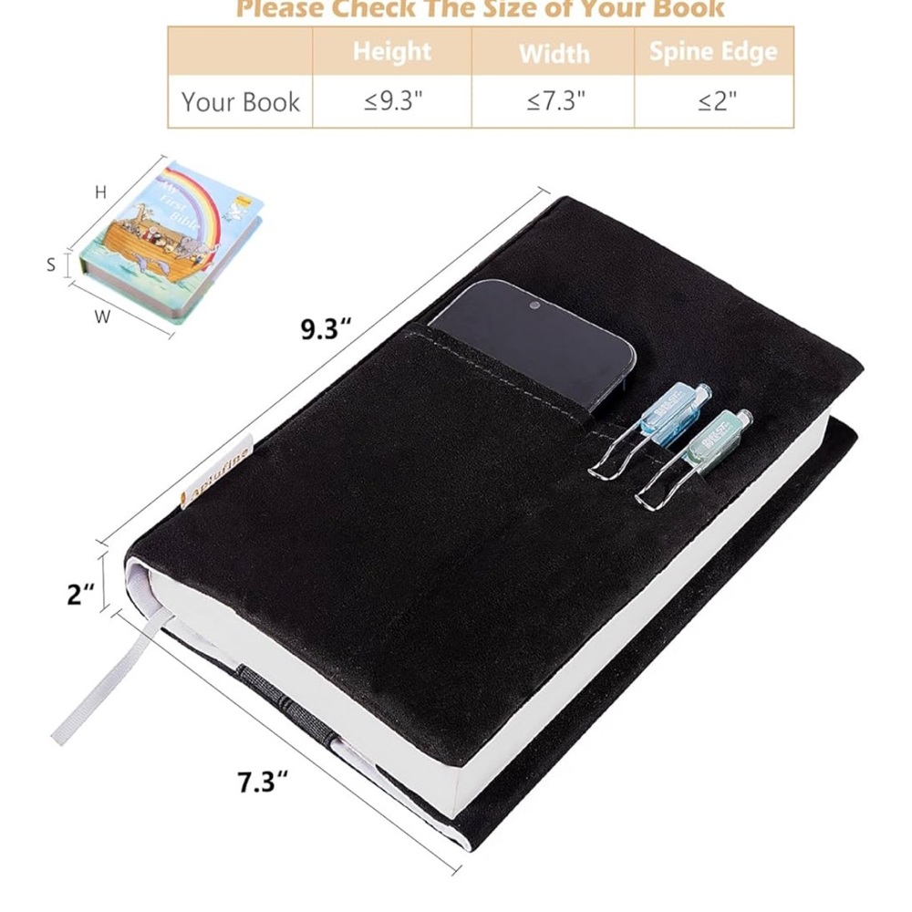 Brown Book Cover with Pocket